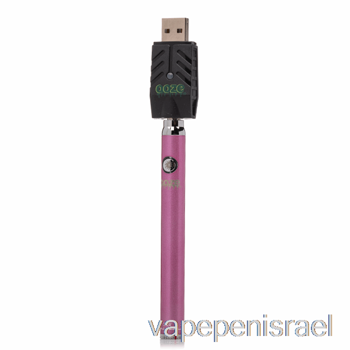 חד פעמי Vape Israel Ooze 320mah Twist Slim Pen סוללת קרח ורוד